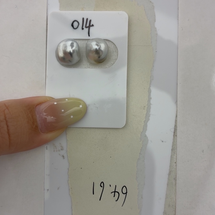 海水珍珠裸珠海水珍珠大溪地铂金灰keshi裸珠