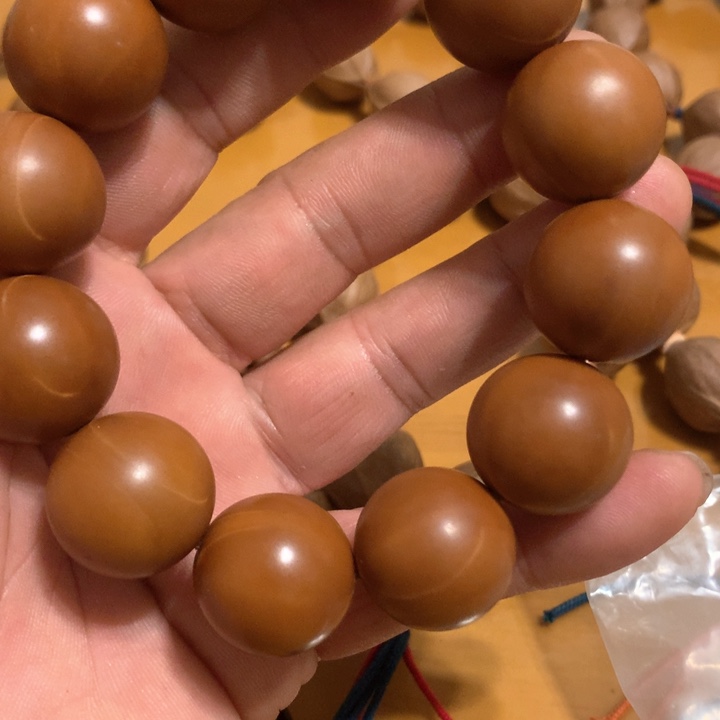 橄榄核手串/手链广东梅林铁核光珠21