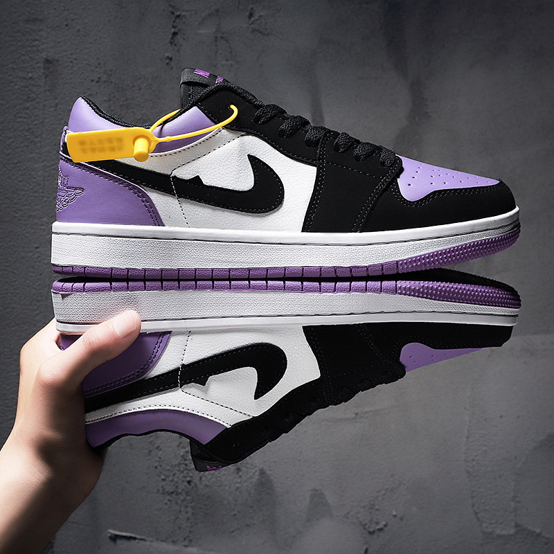 aj情侣低帮闪电倒钩aj1男款鞋潮流百搭鞋子夏季学生黑白鞋