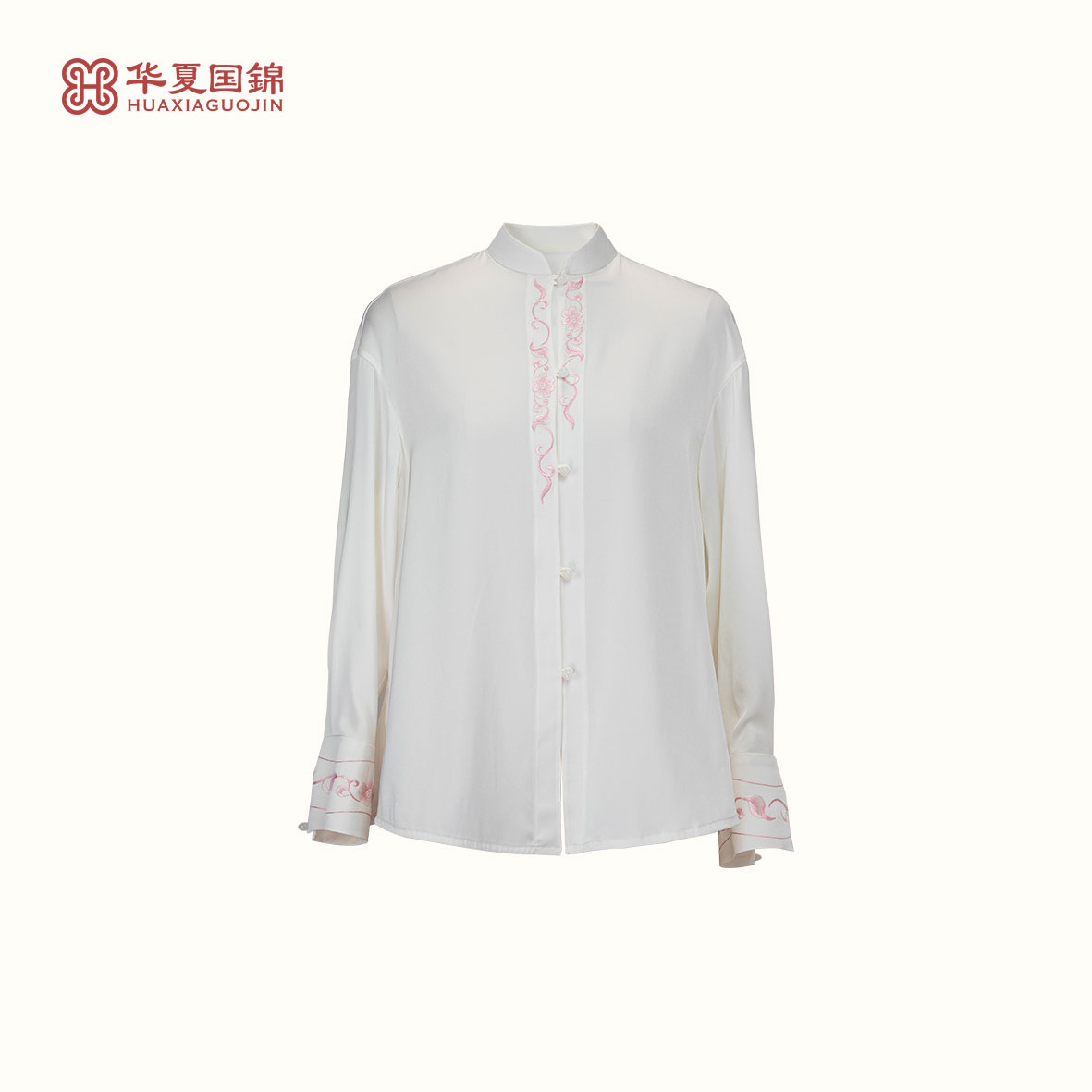 【折花】重磅真丝双乔衬衫【四川工美蜀锦】长袖上衣新中式国风女装