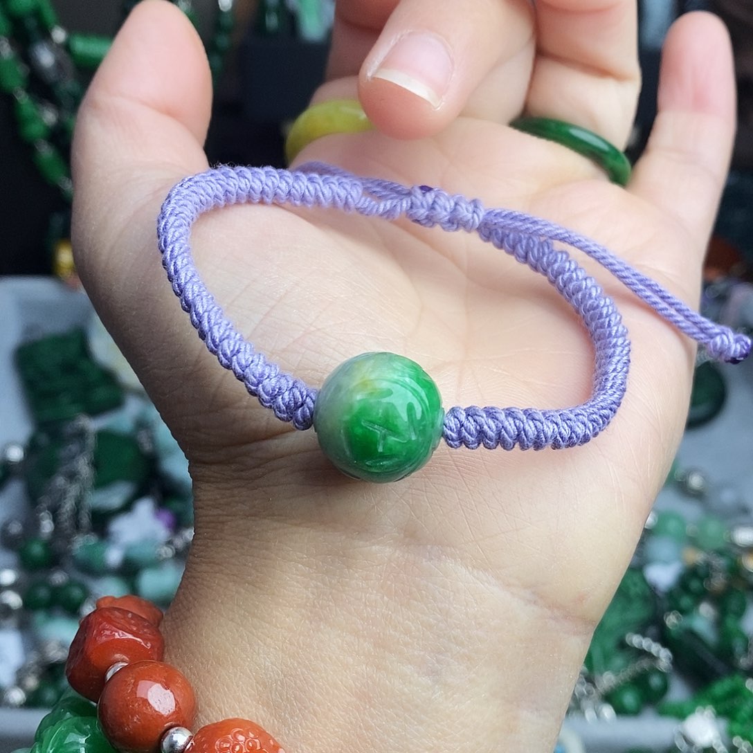 翡翠未镶嵌手链19.9