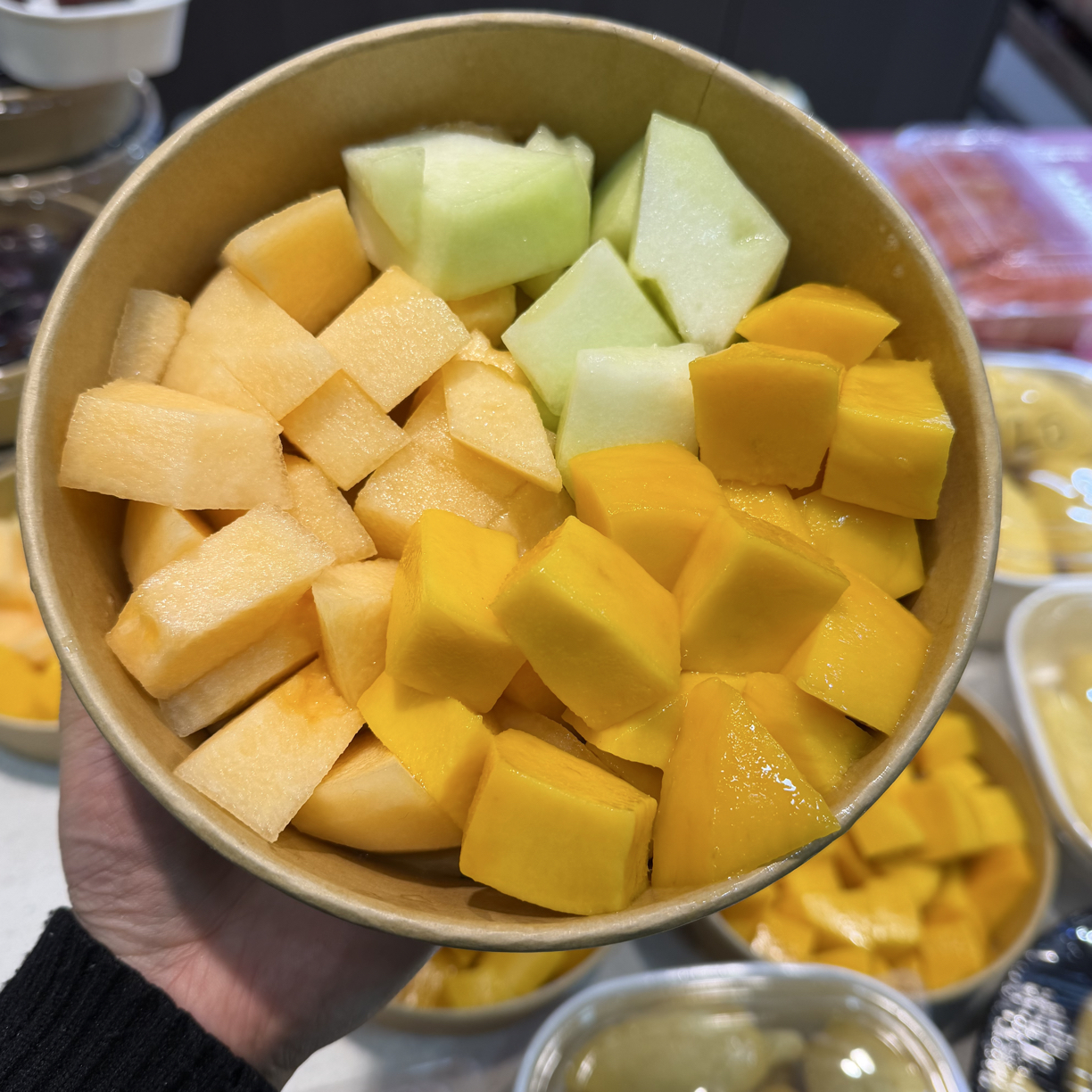 果切哈密瓜网纹瓜果切