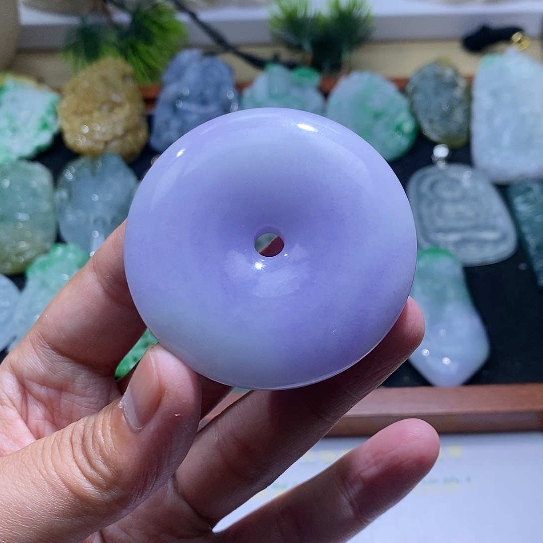 【闪购商品】翡翠颈饰未镶嵌平安扣