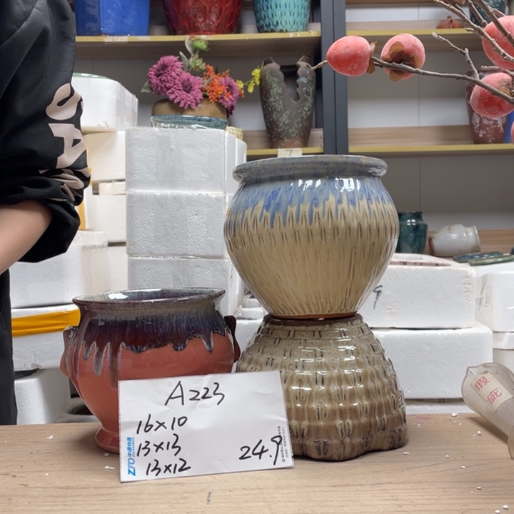 粗陶多肉花盆微瑕223