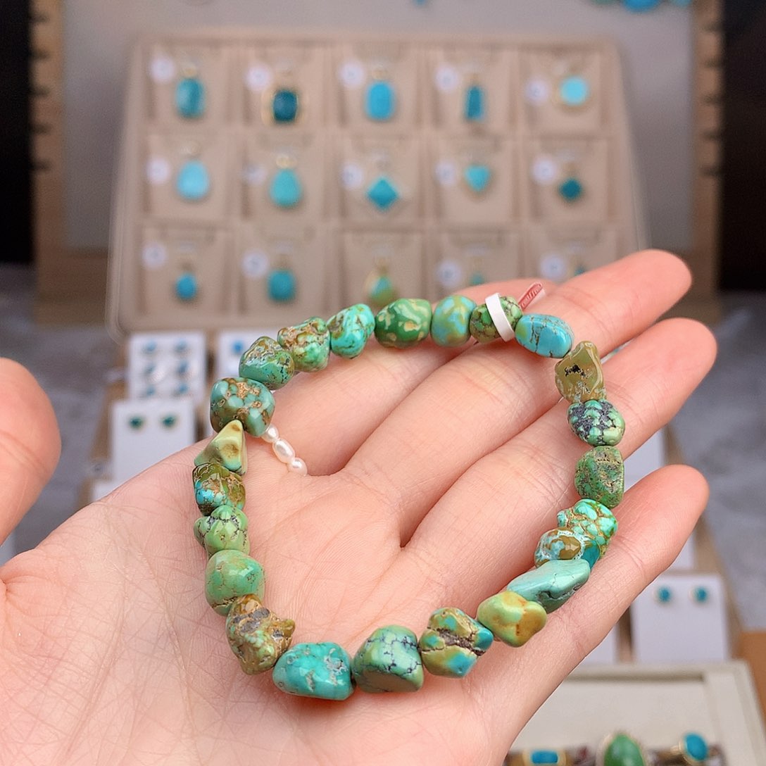 未镶嵌绿松石手链