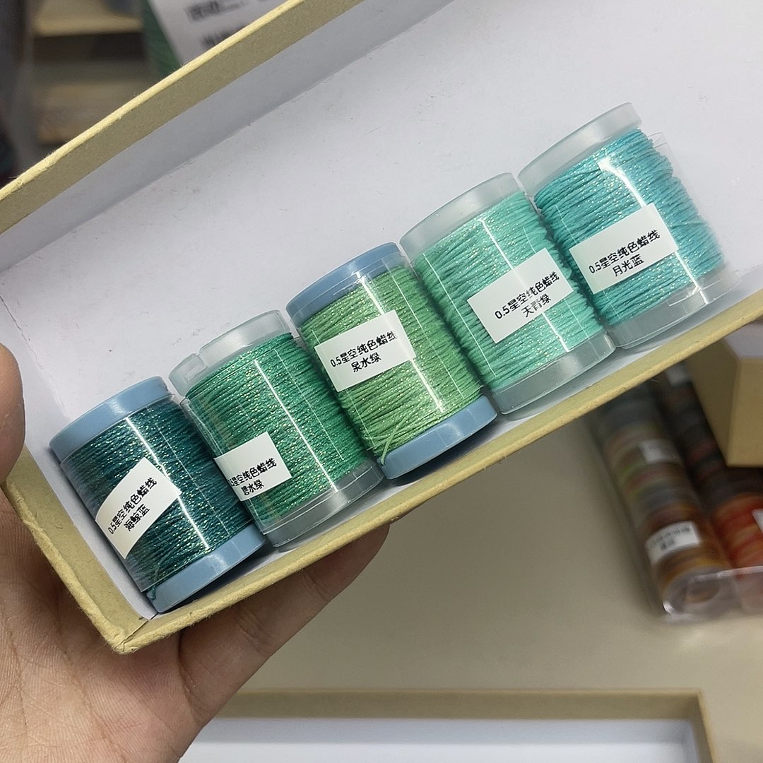 0.5星空蜡 蓝绿5个25m