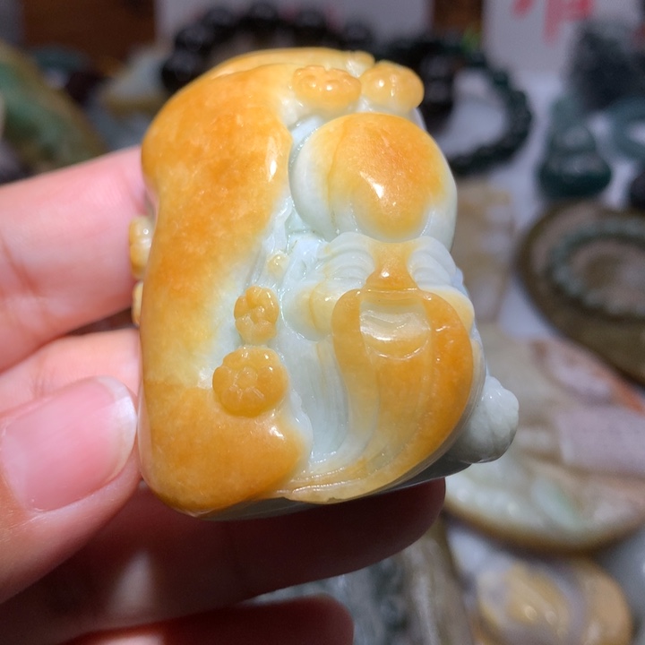 翡翠未镶嵌颈饰保真天然A货翡翠