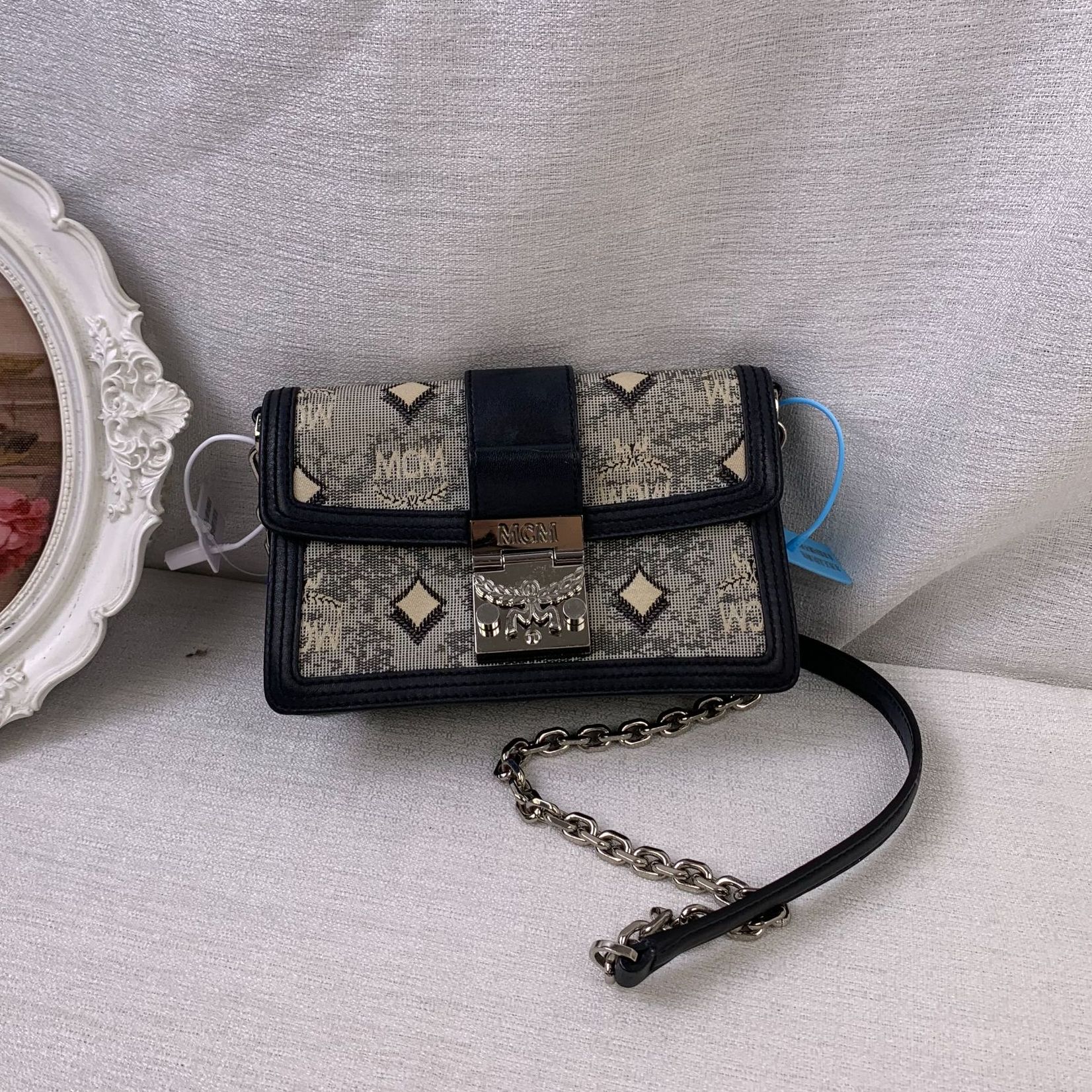 95新 MCM 织物斜挎包/SD11615548/5548