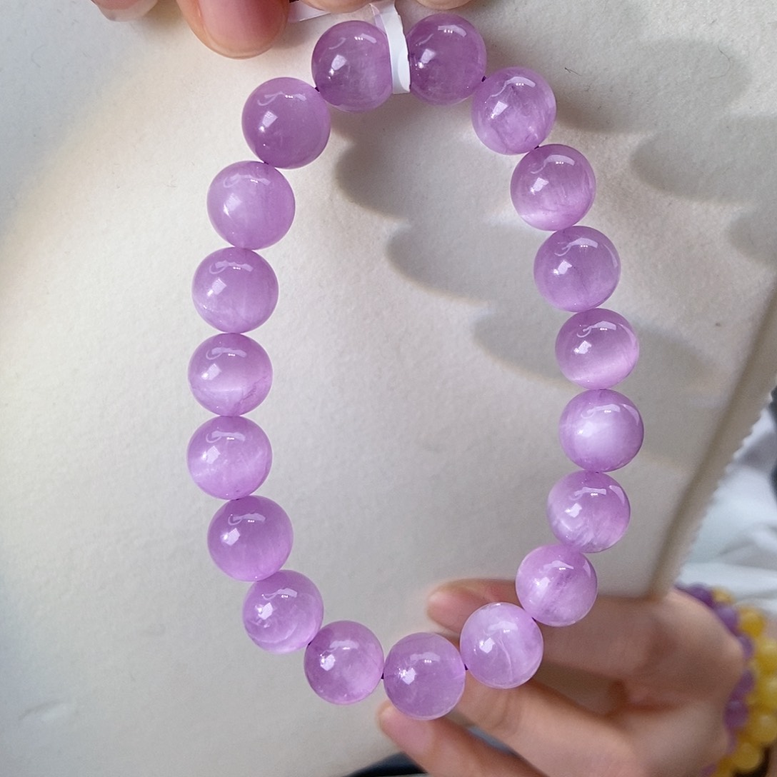 锂辉石手链未镶嵌素圈10mm