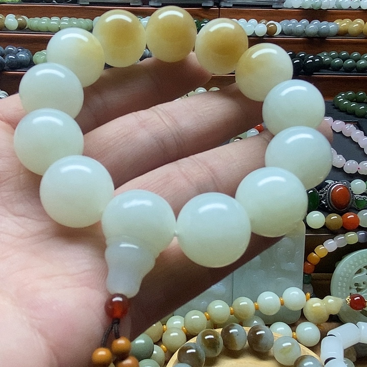 和田玉手串未镶嵌樊