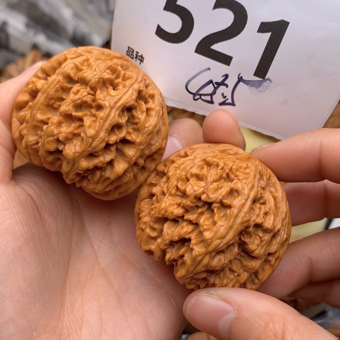 文玩核桃把件521号45.5粗筋