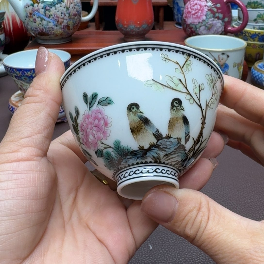 瓷片景德镇仿古手工制作精品展示