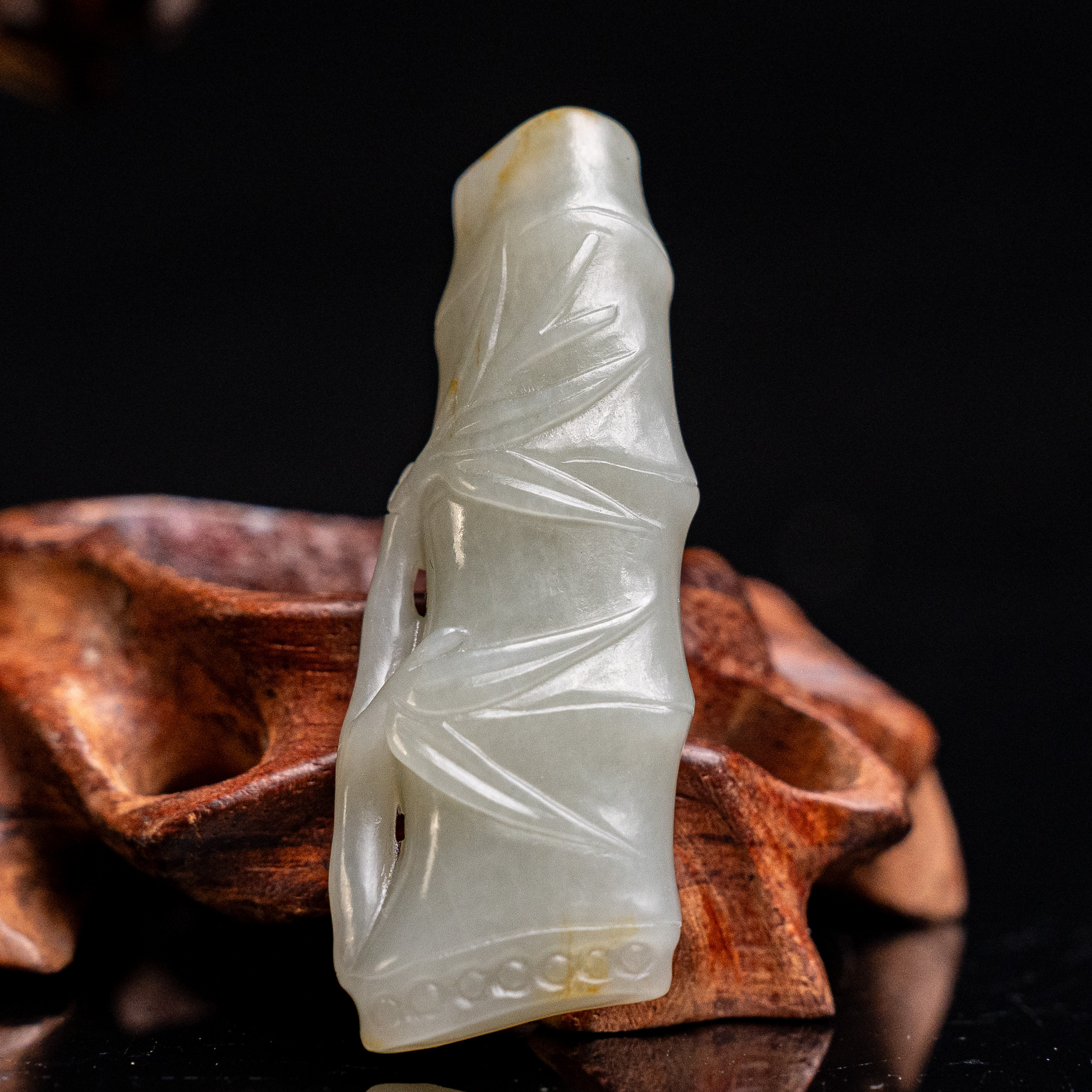 清代和田玉祝福挂坠