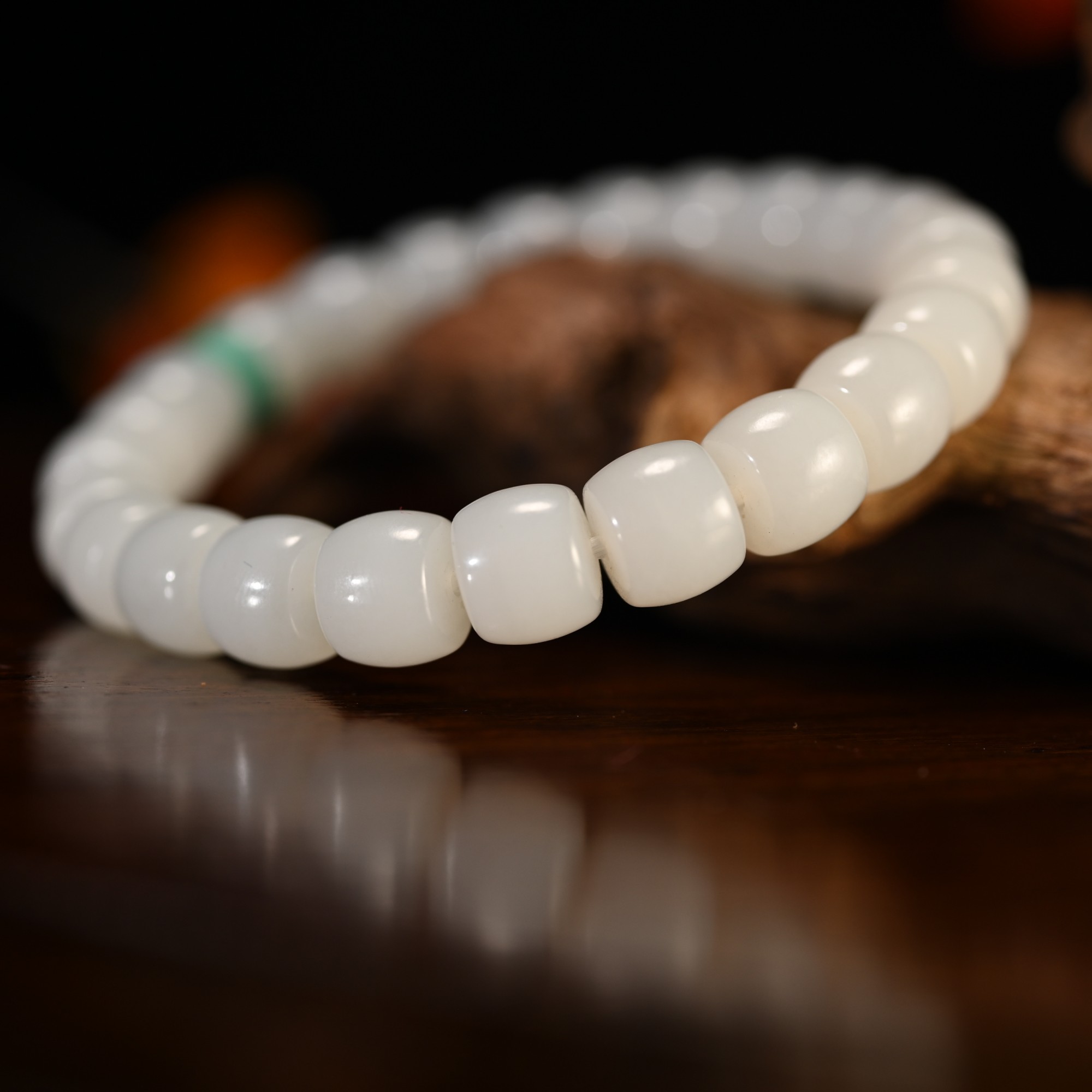 Lot8825和田玉白玉手串/杭拍