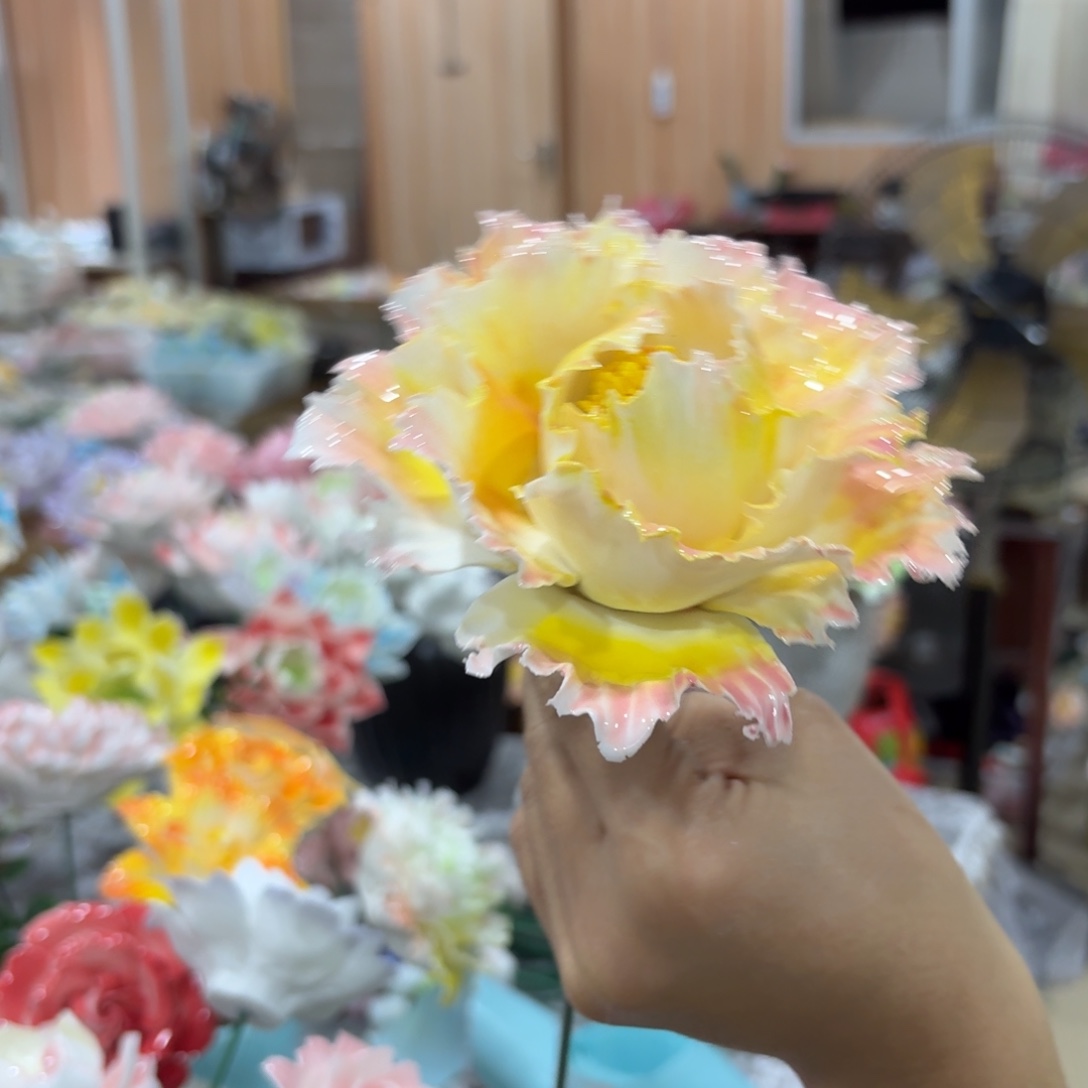 陶瓷花，20元发货，退款拉黑