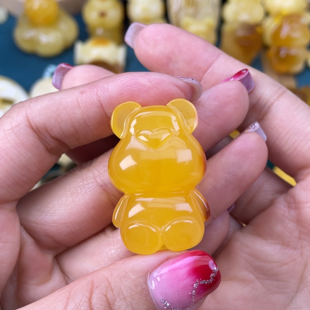 琥珀裸石未镶嵌蜜蜡