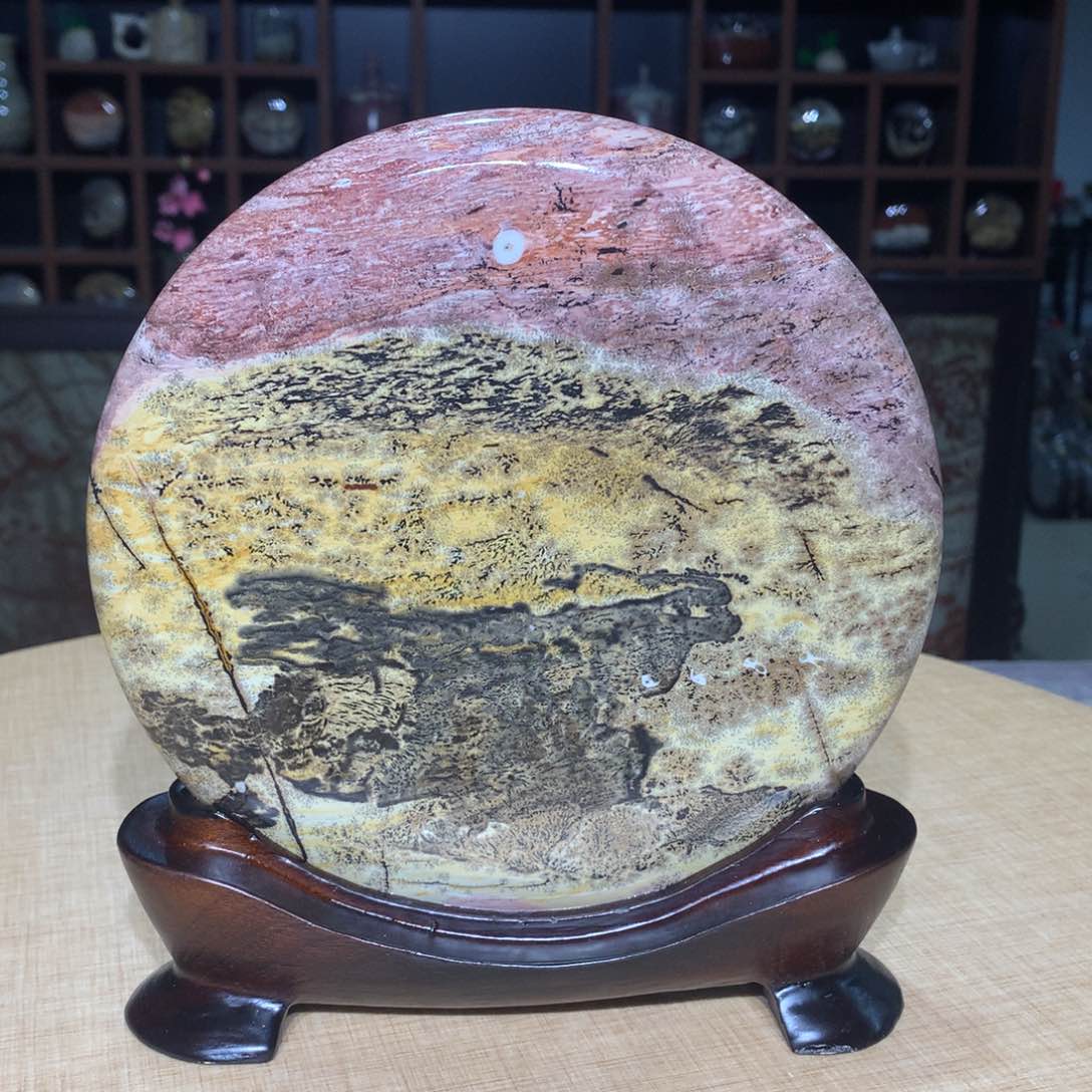 紫砂广西国画石，观赏收藏