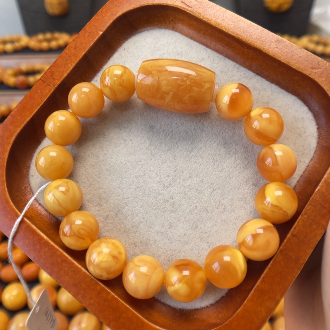 蜜蜡未镶嵌手链蜜蜡