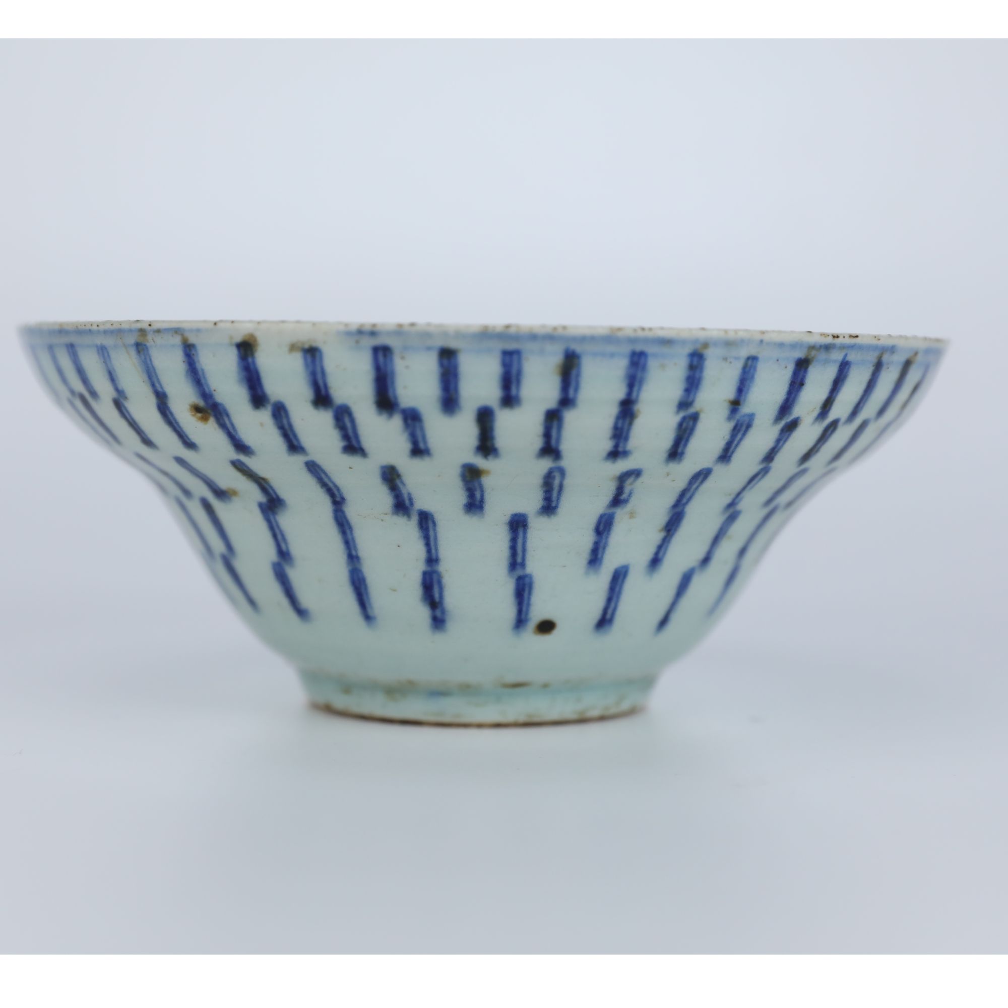 【晓瓷堂】清雍正 青花万寿碗 QT250352