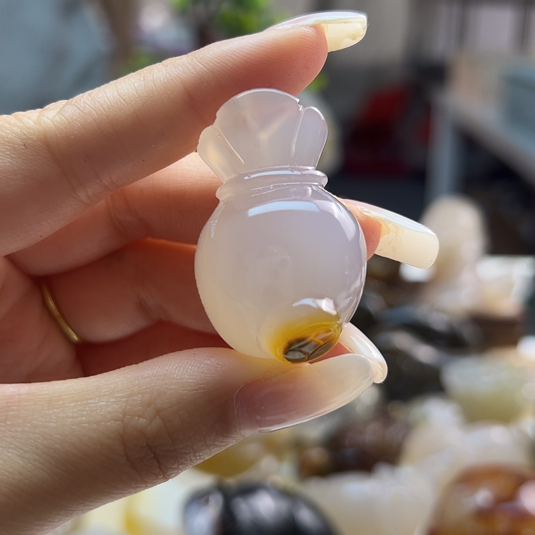 玛瑙/玉髓未镶嵌吊坠(不含链)