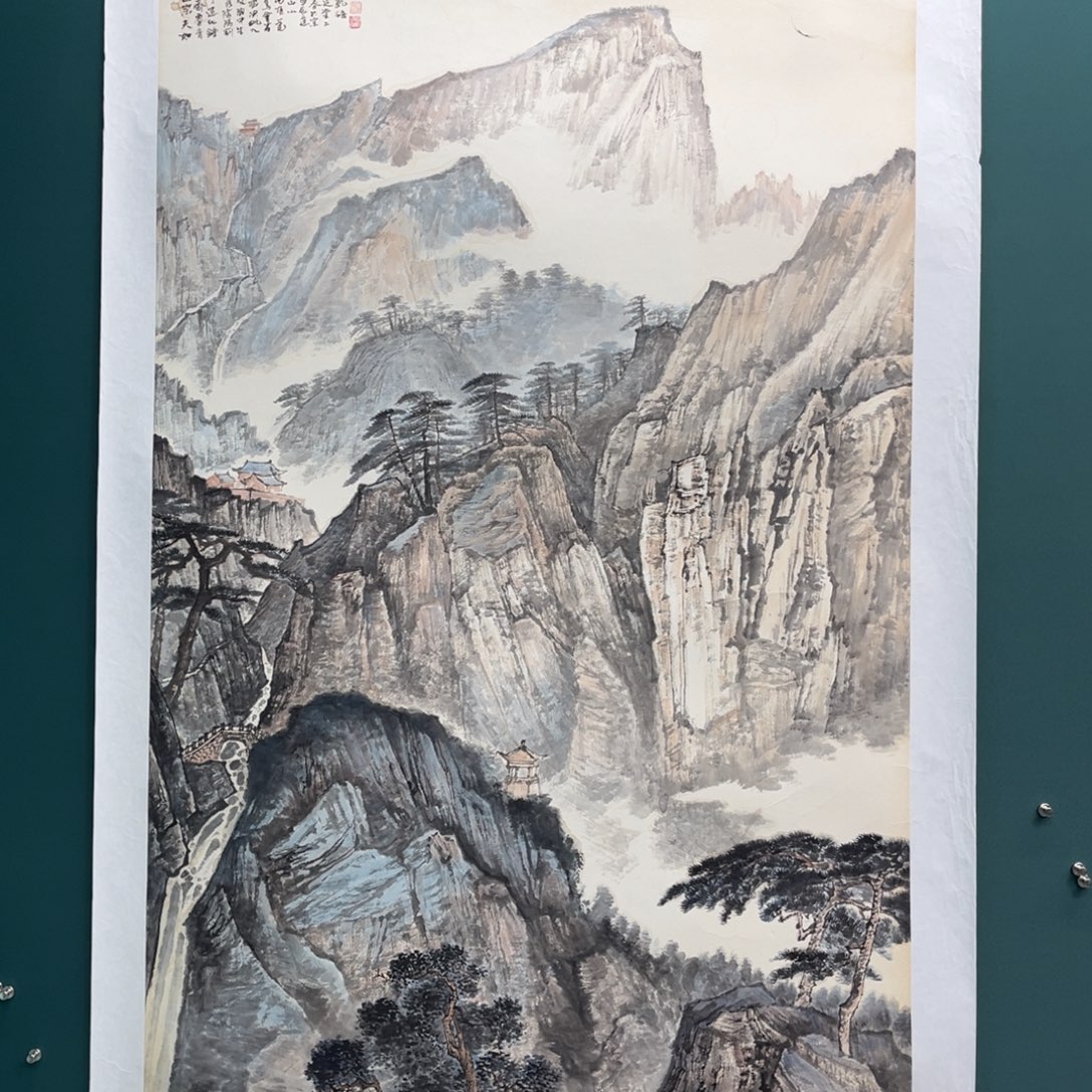 国画艺术家真人手绘