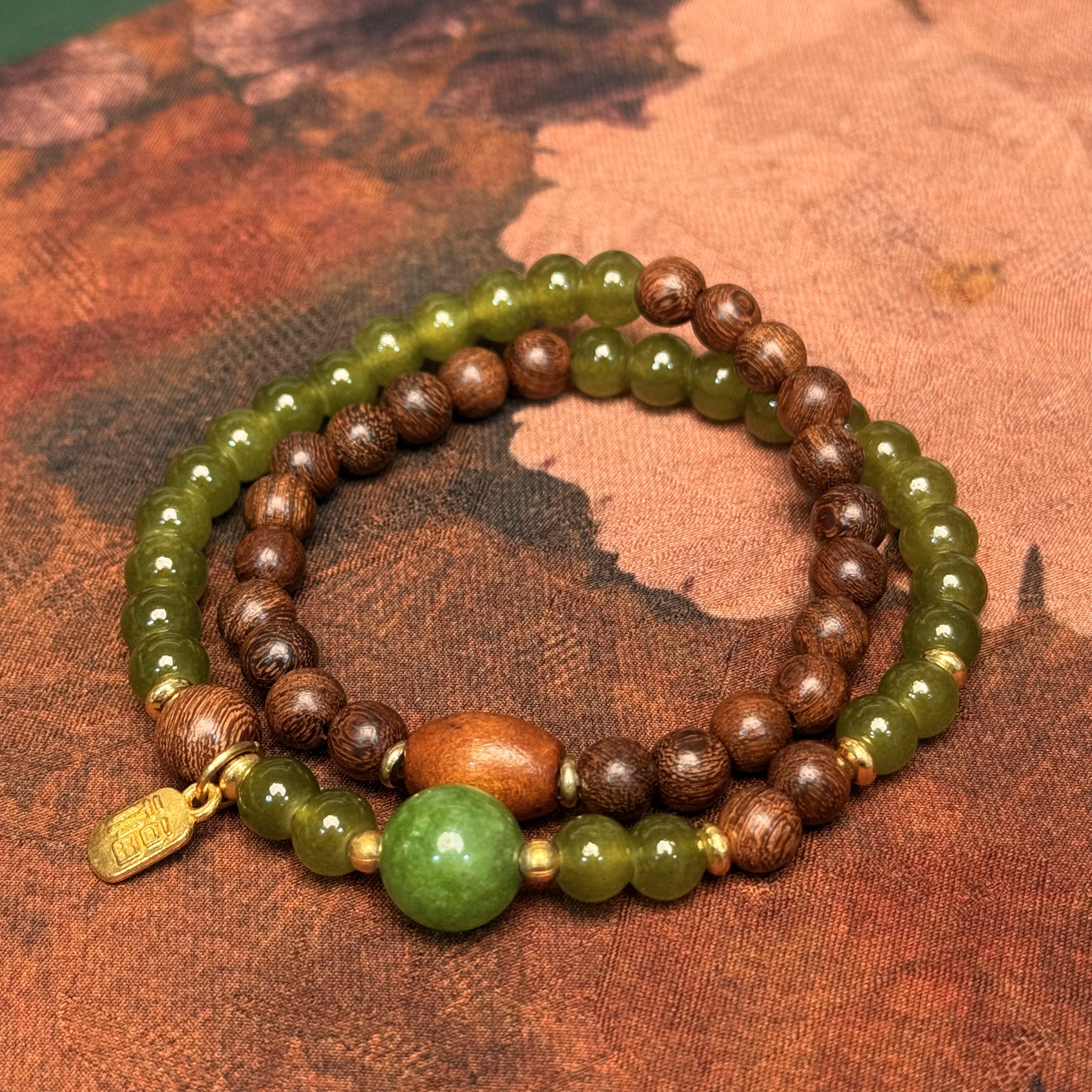 S1648-双圈花梨木手串