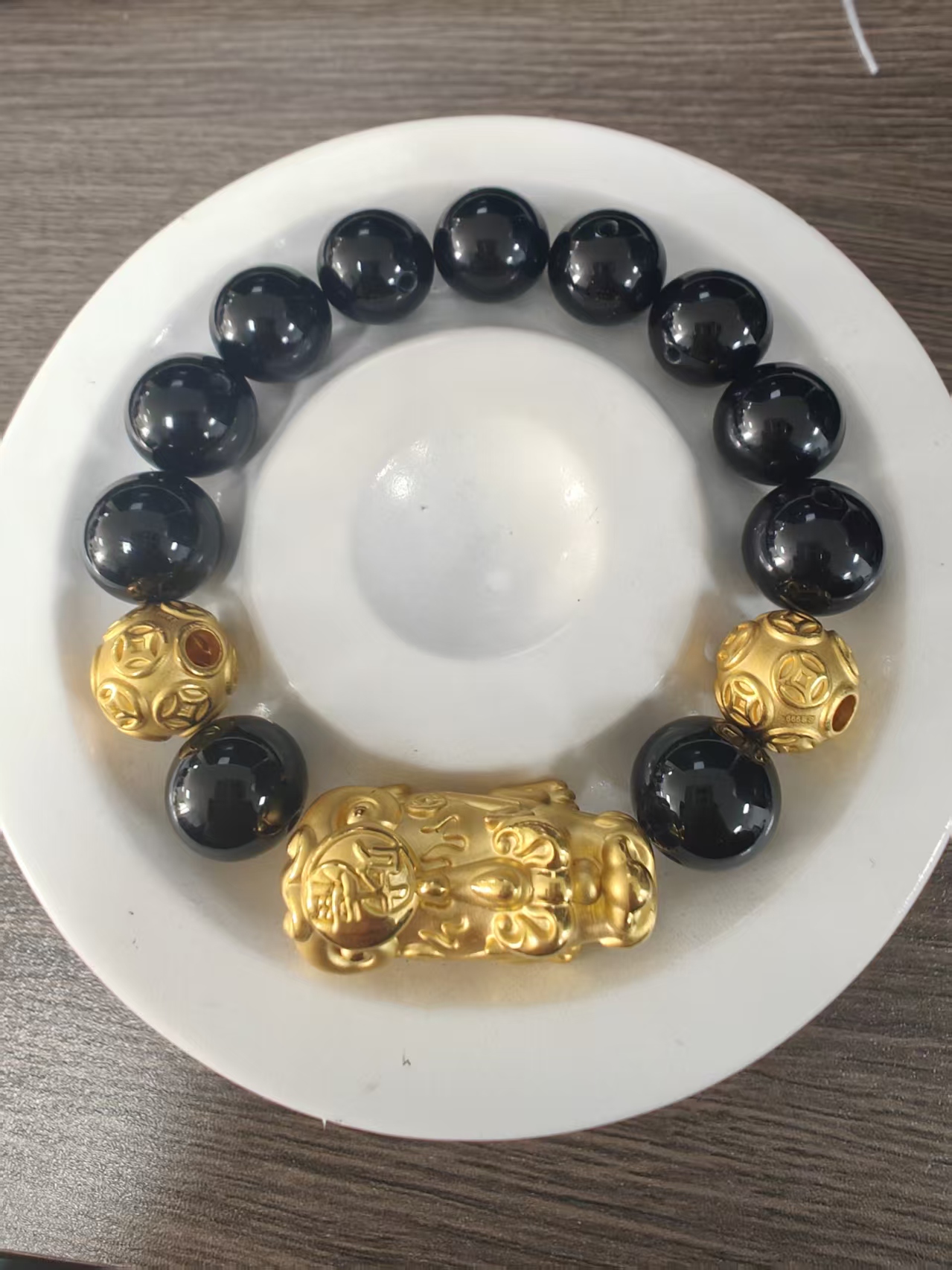 【足金999】卡12貔貅+2颗转运珠