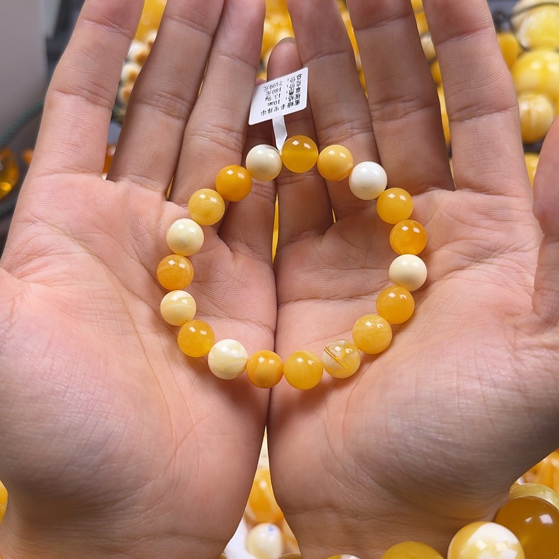 蜜蜡珠宝奇石未镶嵌10mm