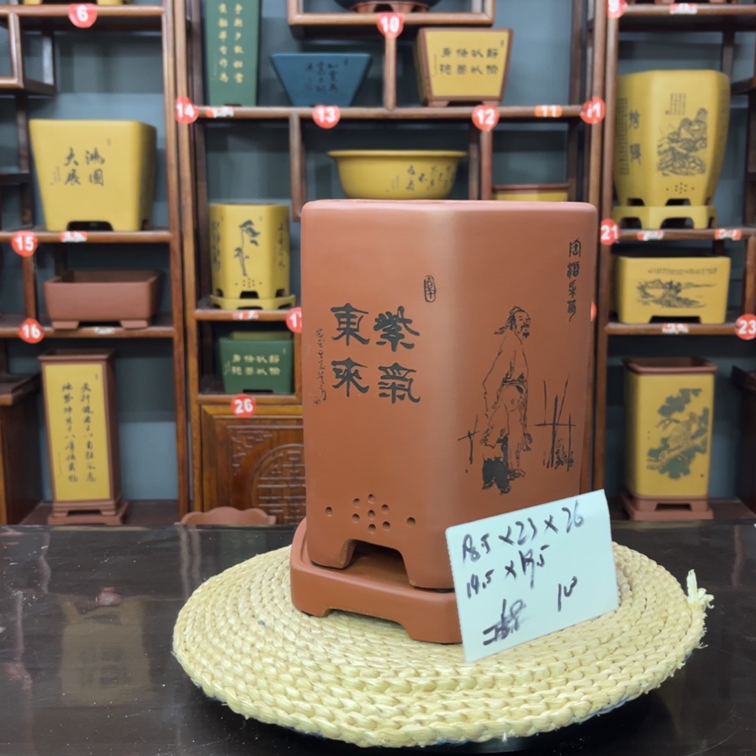 紫砂花盆紫砂花盆