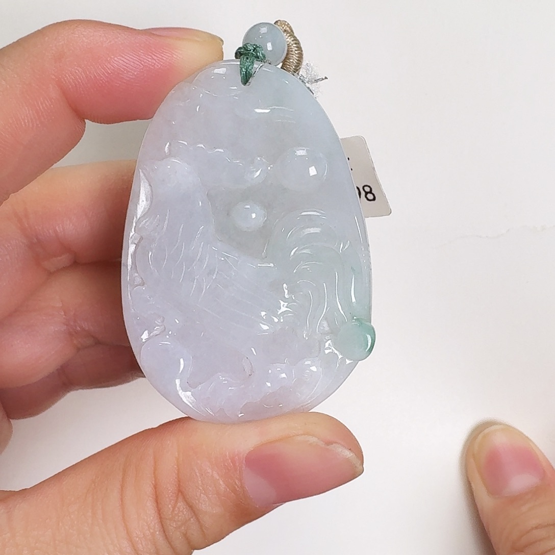 翡翠颈饰未镶嵌鸡牌