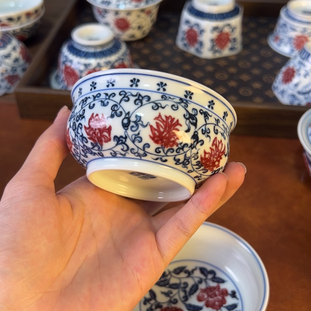 摆件景德镇陶瓷茶器百宝箱