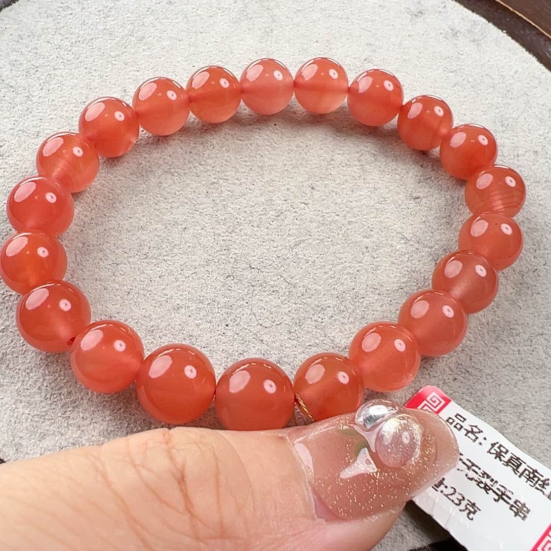 南红玛瑙手串未镶嵌