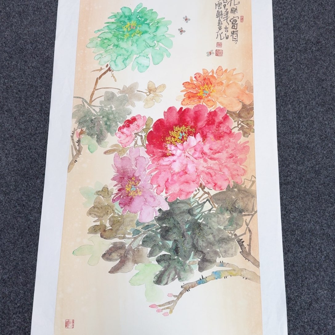 国画国画作品山水花鸟纯手绘