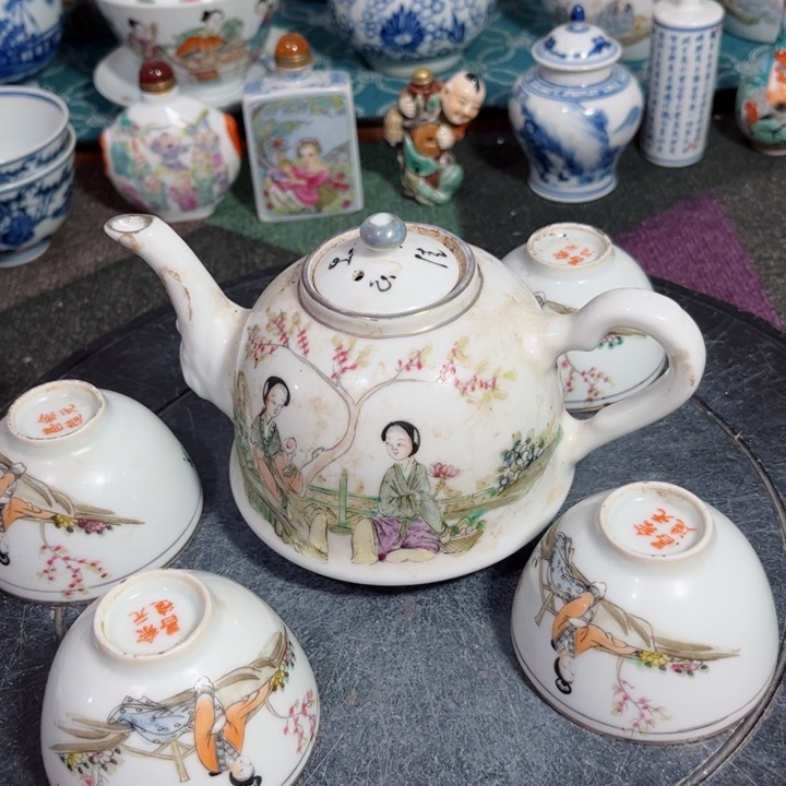 紫砂茶叶罐粉彩1111111111111