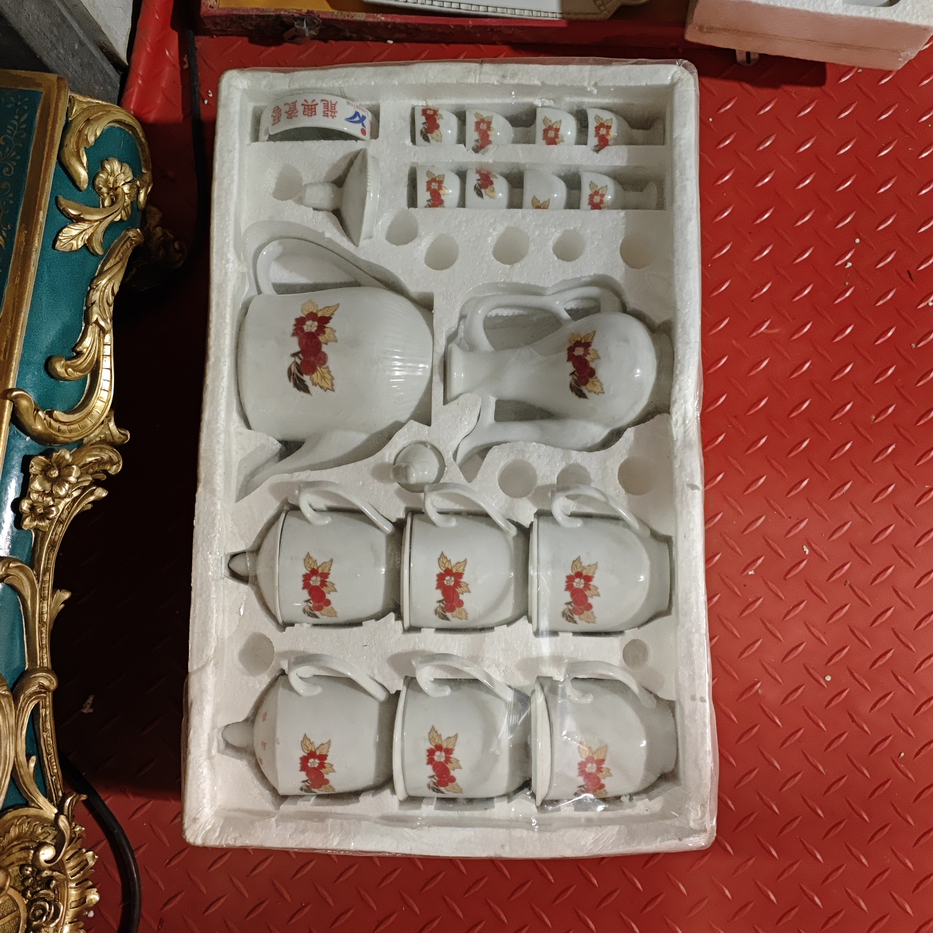 17头 酒壶茶壶酒杯茶杯套组 桌面摆件