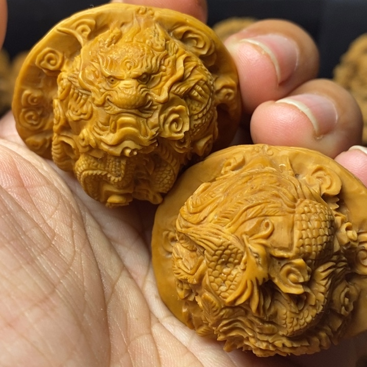 文玩核桃把件四大神兽