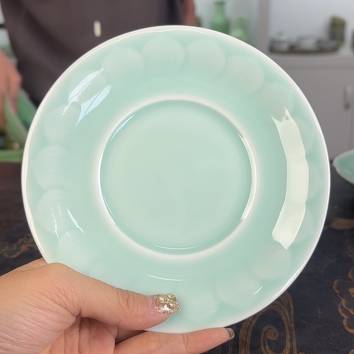 龙泉云间青瓷小米茶器