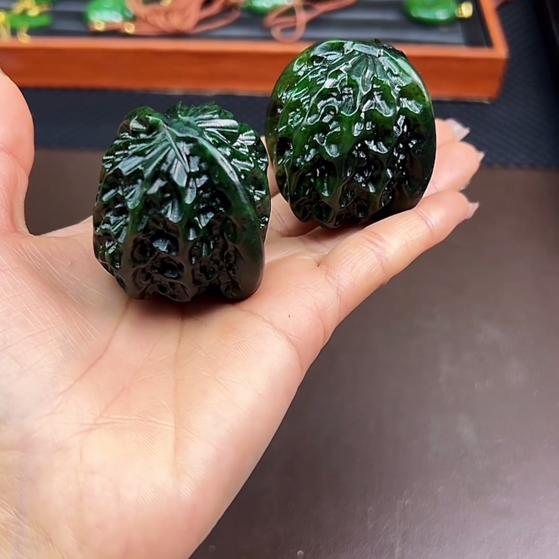 和田玉（碧玉）未镶嵌摆件