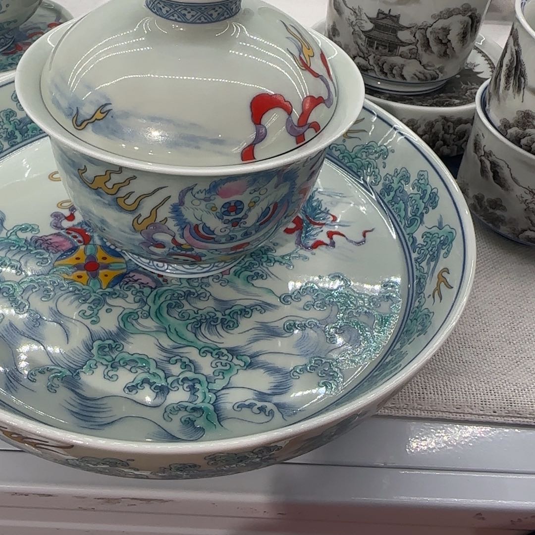 又***大盖碗壶承盖碗壶承