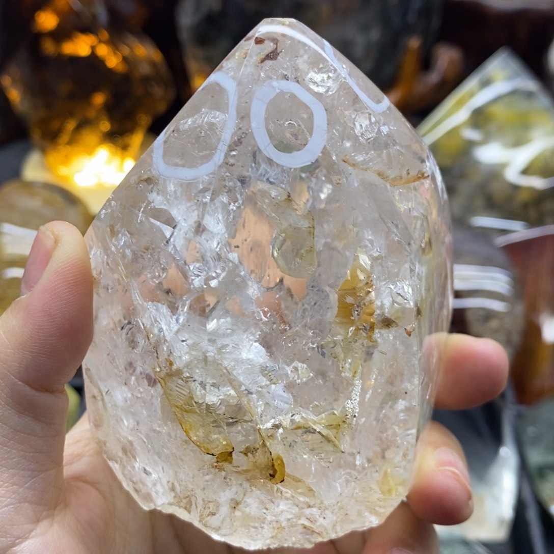 水晶未镶嵌珠宝半成品