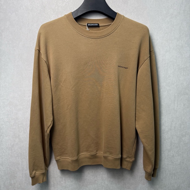 95新 Balenciaga/巴黎世家 棕色长袖卫衣 M码