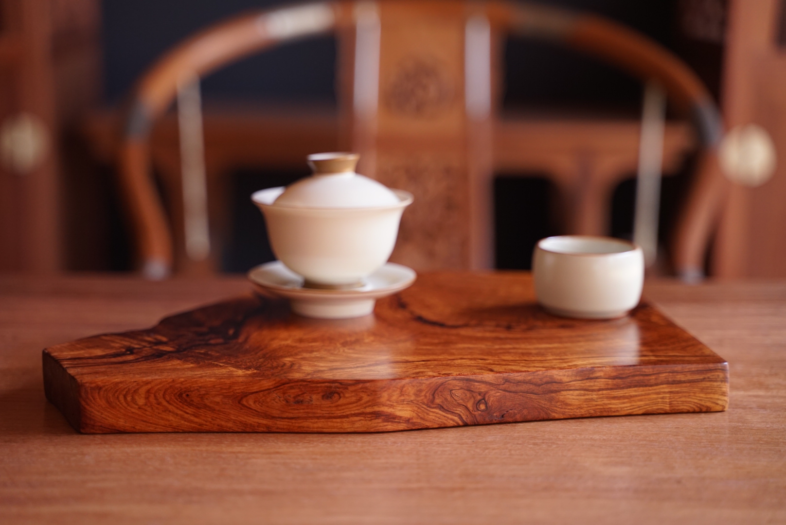 国标红木缅甸酸枝随形茶盘功夫泡茶杯具家用办公室茶台拖