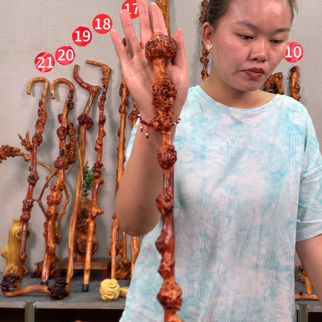 黑果木天然实木文玩棍