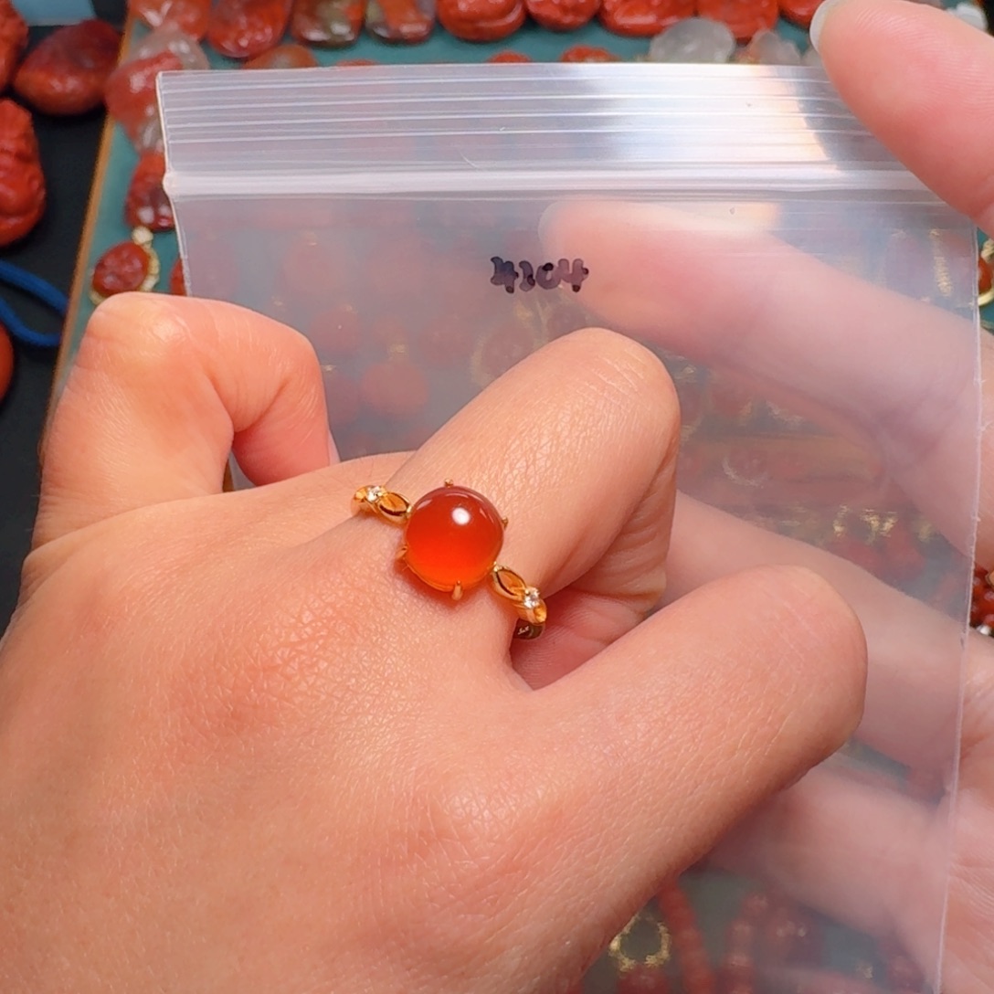 南红玛瑙南红银S925镶嵌