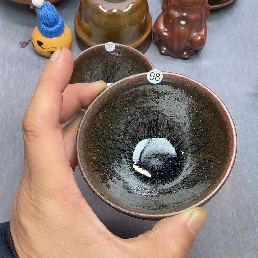 土***缘茶盏印春堂柴烧建盏