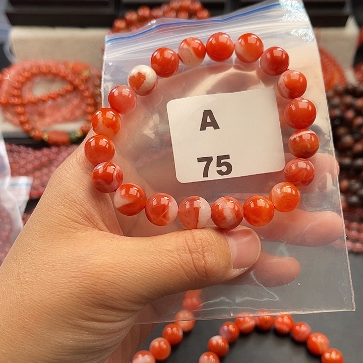 南红玛瑙未镶嵌多样性发货默认微瑕称重10mm