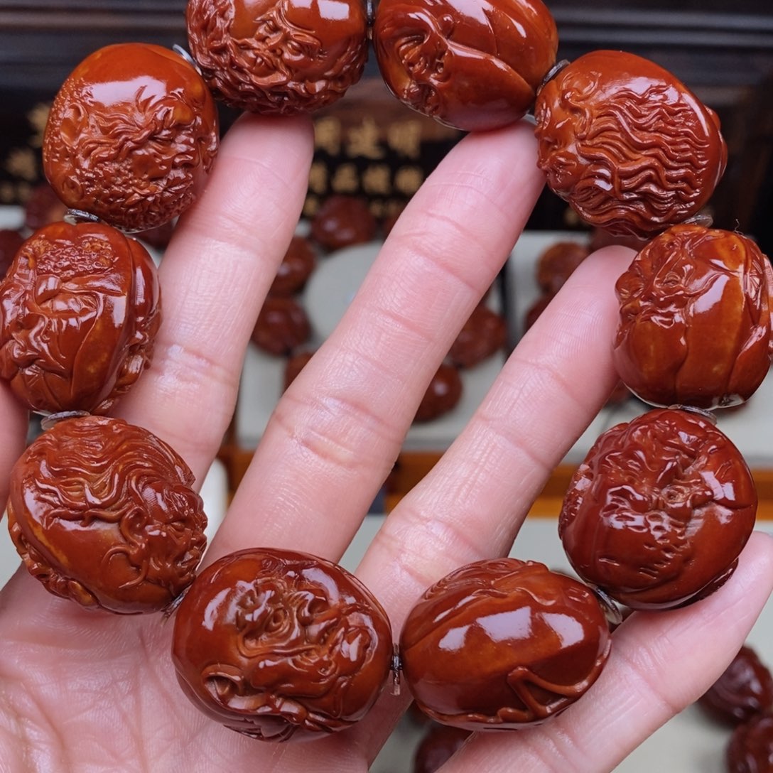 橄榄核手串十八罗汉