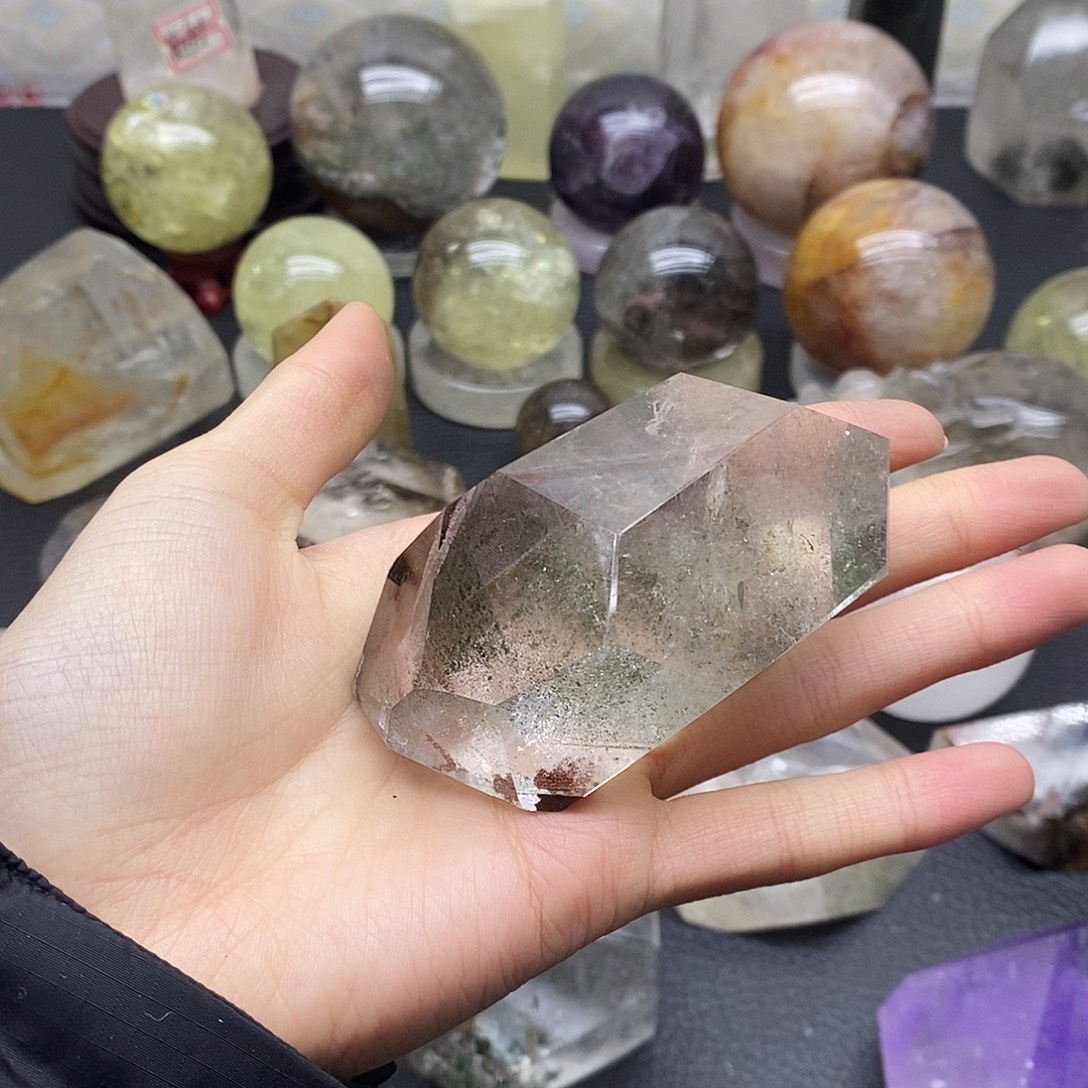 紫***晶未镶嵌水晶珠宝半成品296水晶石