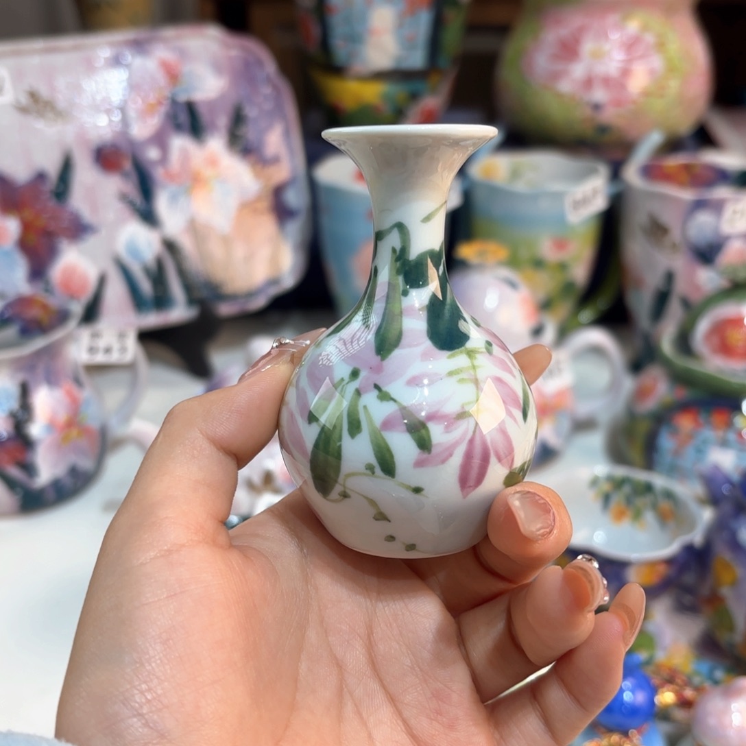 景德镇手绘高温釉下彩陶瓷茶具