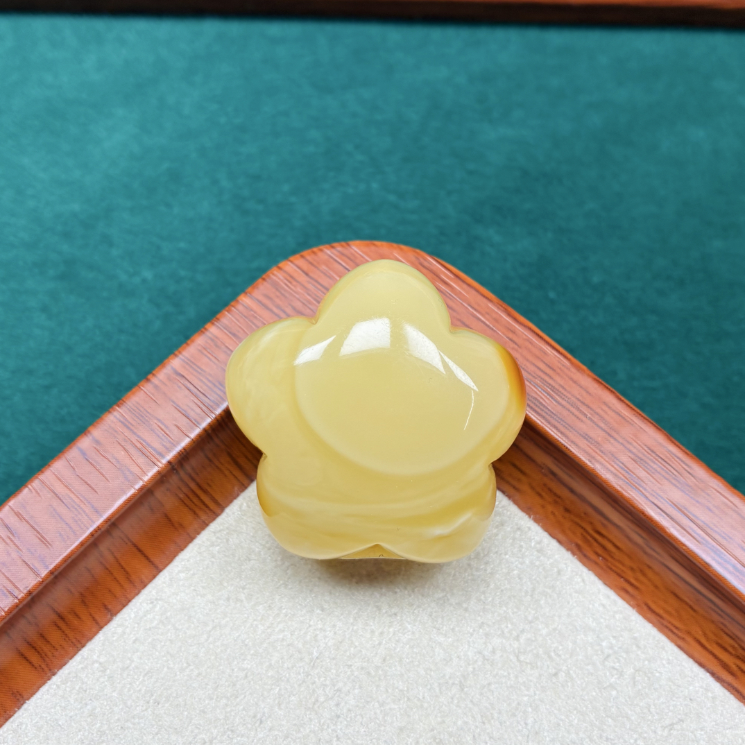 天然蜜蜡五角星，抖音基地发货，带证书